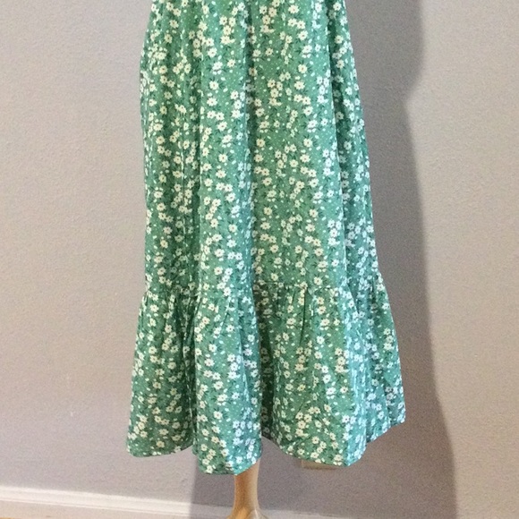 Deep Self Floral One Shoulder Smocked A-line Midi Dress Size M - Picture 3 of 16